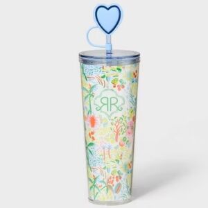 24oz Vacation Tritan Hydration Tumbler White/Blue - Roller Rabbit x Target